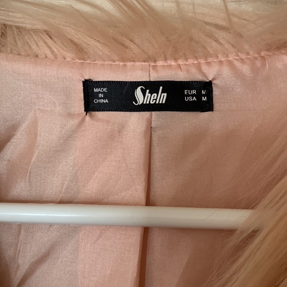 Pink Fur Jacket M - Picture 7 of 9